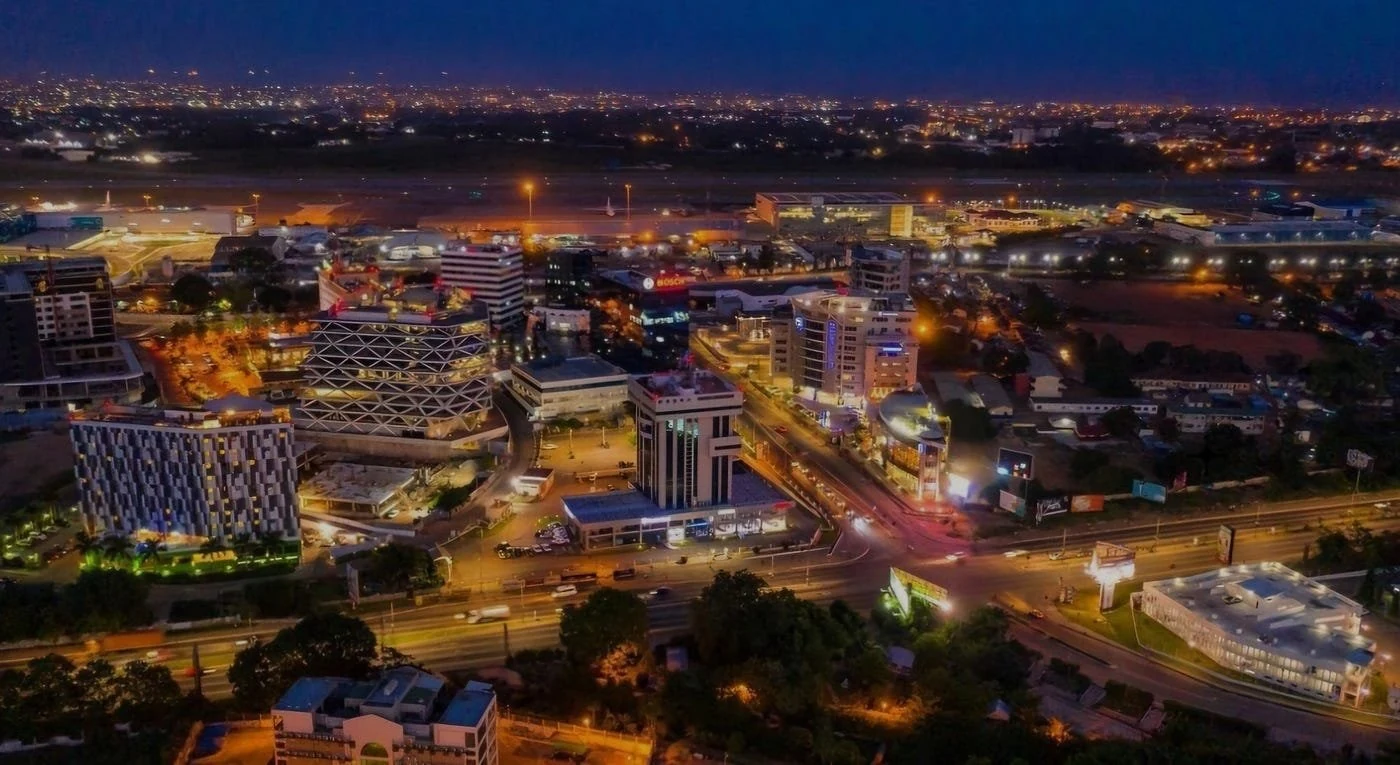 Accra Skyline at Night